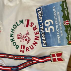 Churchill Half Marathon = 5000 DKK to charity